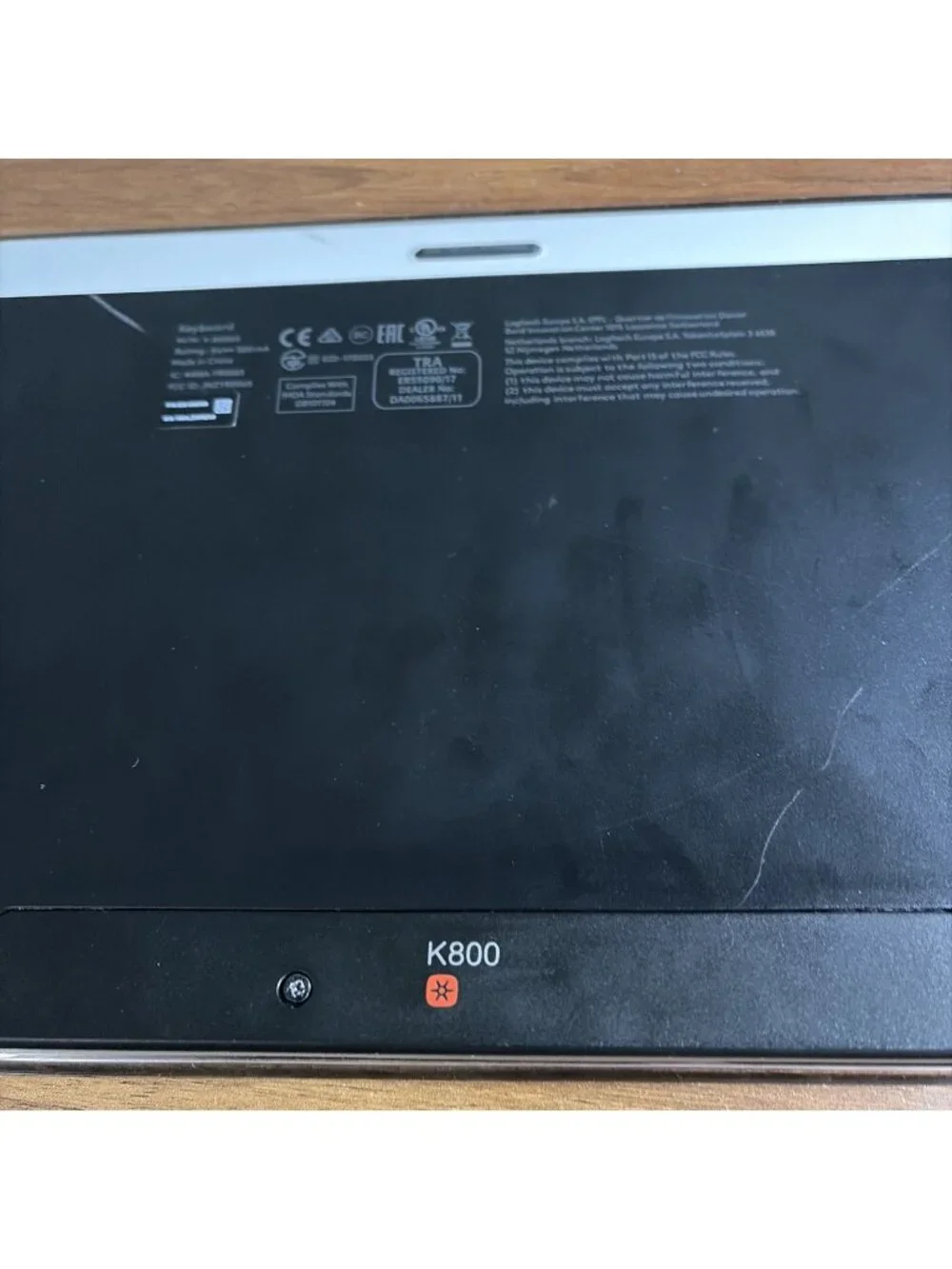 Logitech K800 Y-R0065  Keyboard ONLY (No Dongle) Untested